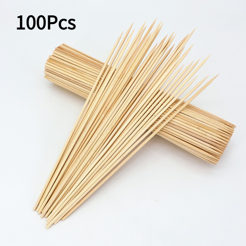 Cotton Candy Cone - 100Pcs Disposable Bamboo Skewers Commercial Use