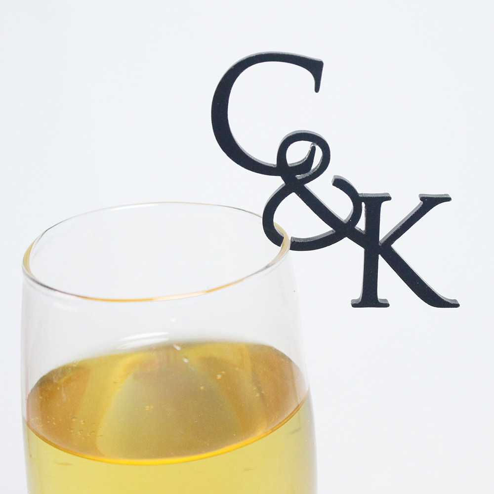 Centerpiece Stick - 15/40/100pcs Personalized Wedding Initials Tags Acrylic