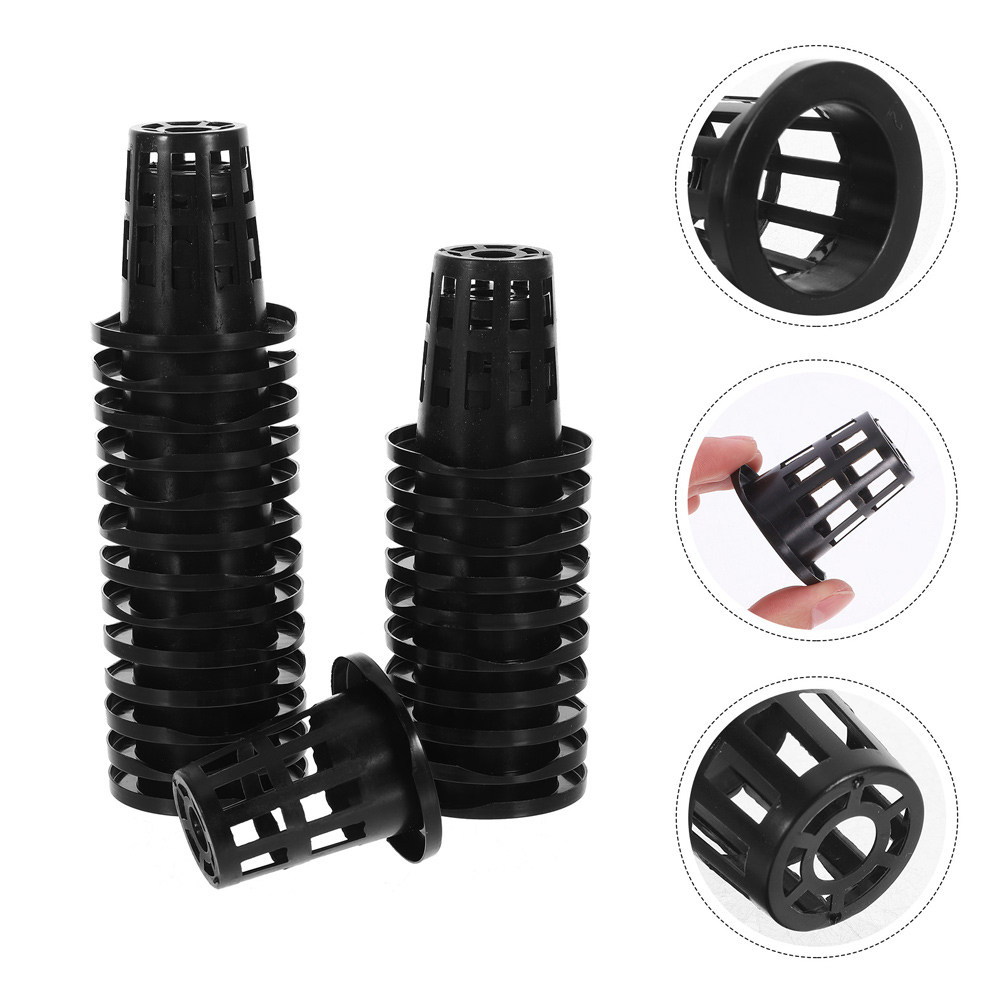Plastic Cup 50Pcs - 50Pcs Hydroponic Cultivation Pots Plastic Nursery