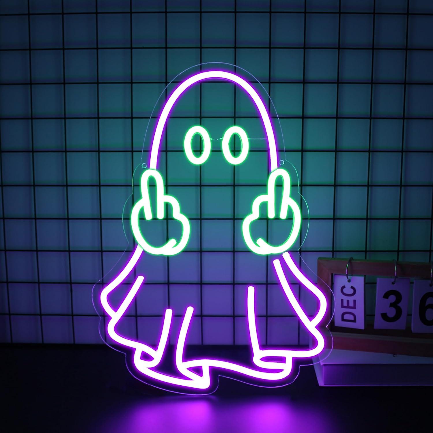 Neon Sign Party - Ghost Neon Sign USB Powered LED
