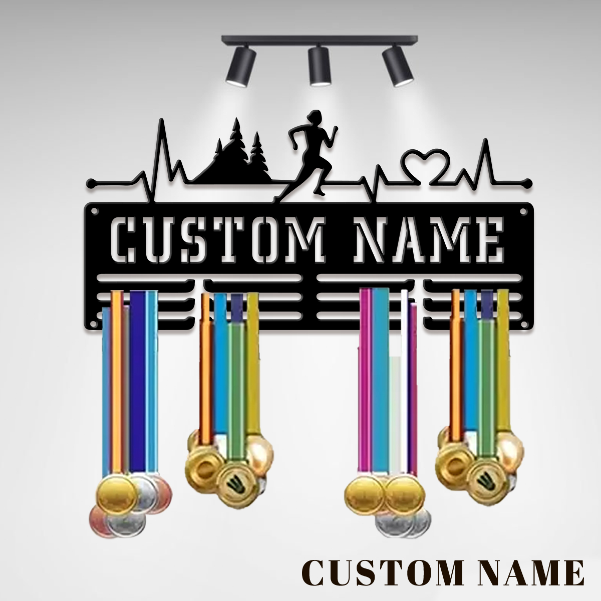 Eve Party - Custom Marathon Sports Metal Medal Display