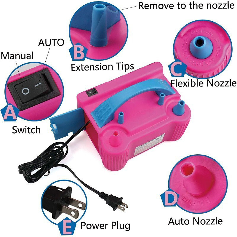 Balloon Pump Hand - 1pc, Balloon Inflatable Electric Air Pump,