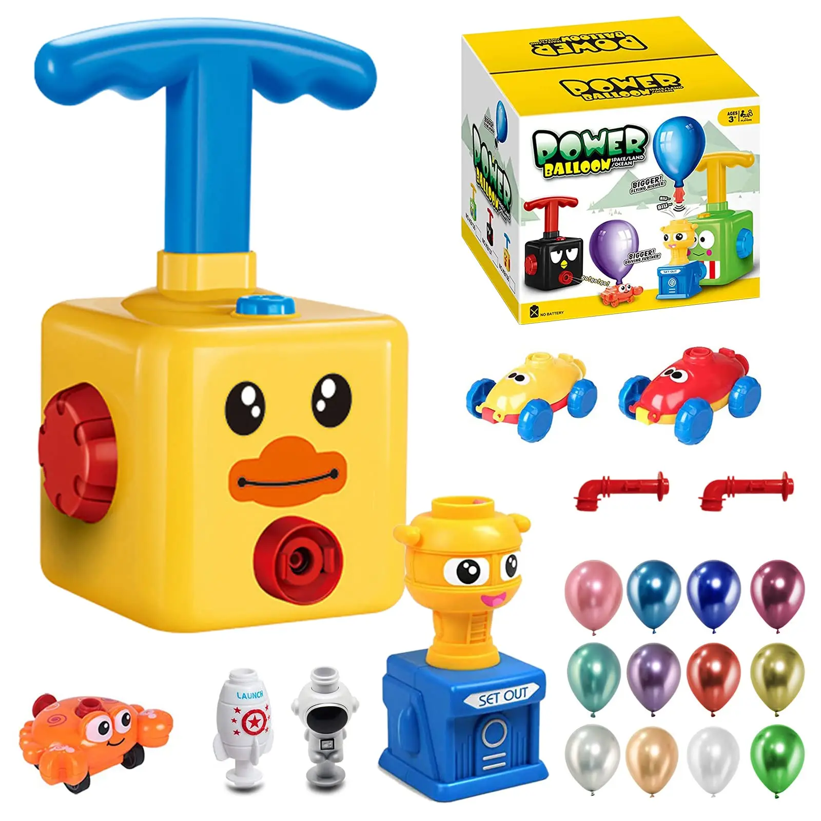 Balloon Pump Hand - Balloon Launcher Children's Car Toys With