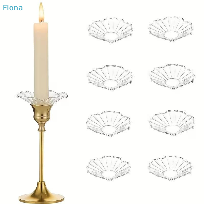 Centerpiece Stick - ✔6PCS Glass Bobeches For Candlestick Holders
