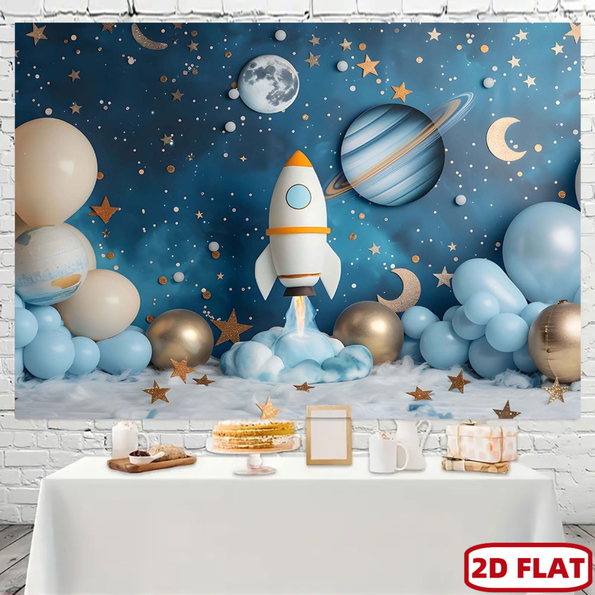 Event Launch Party - 2D flat 1pc space theme party