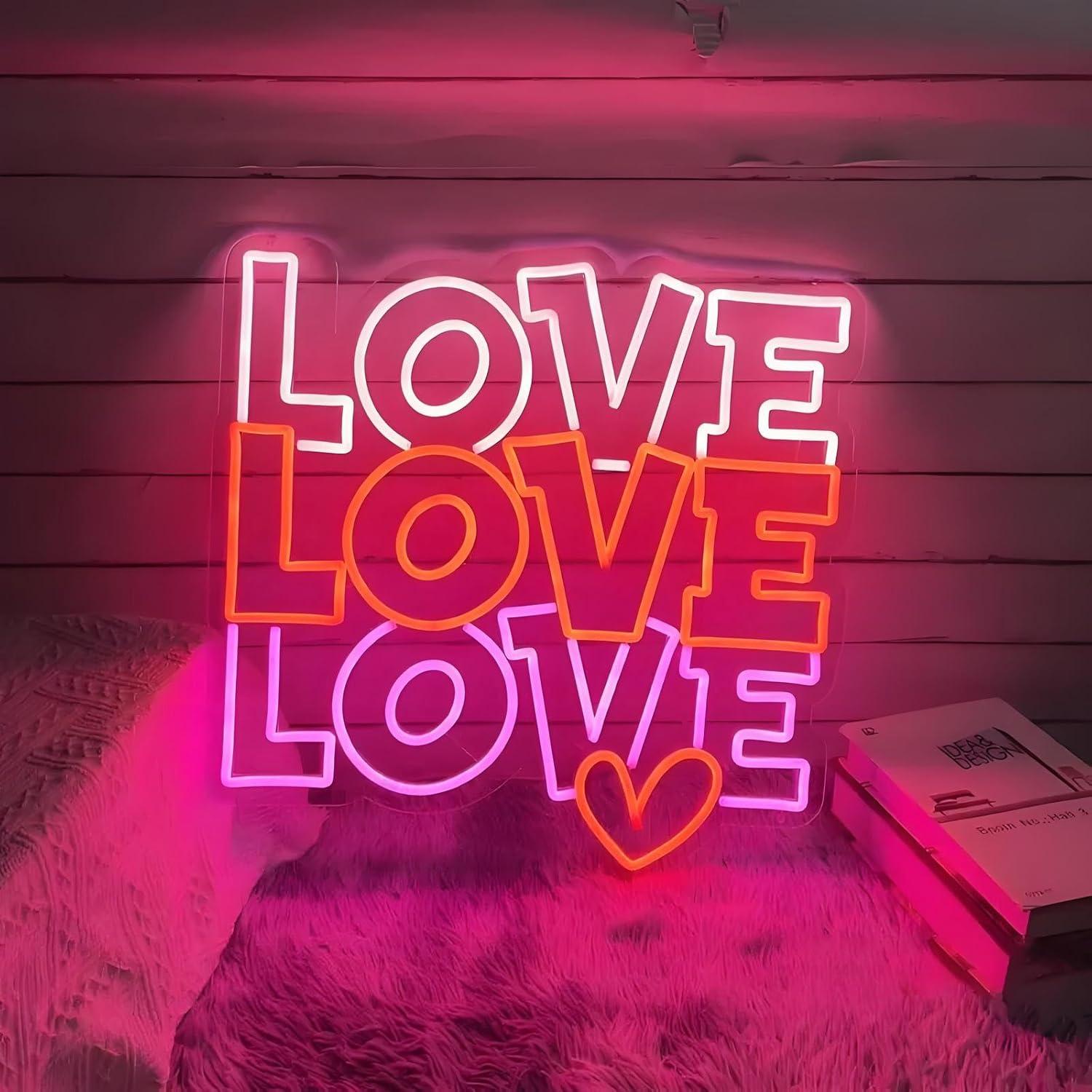 Neon Sign Party - Love Neon Sign USB Dimmable LED