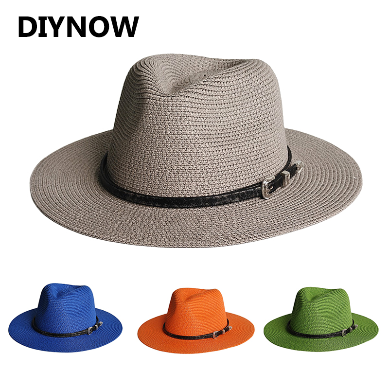 Paper Straw Color - Classic Wide Brim Panama Hat for