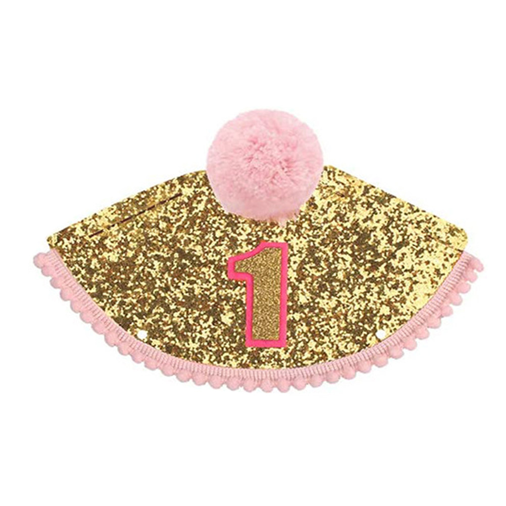Party Hat Cone - Pink Birthday Hat 1St Birthday Party