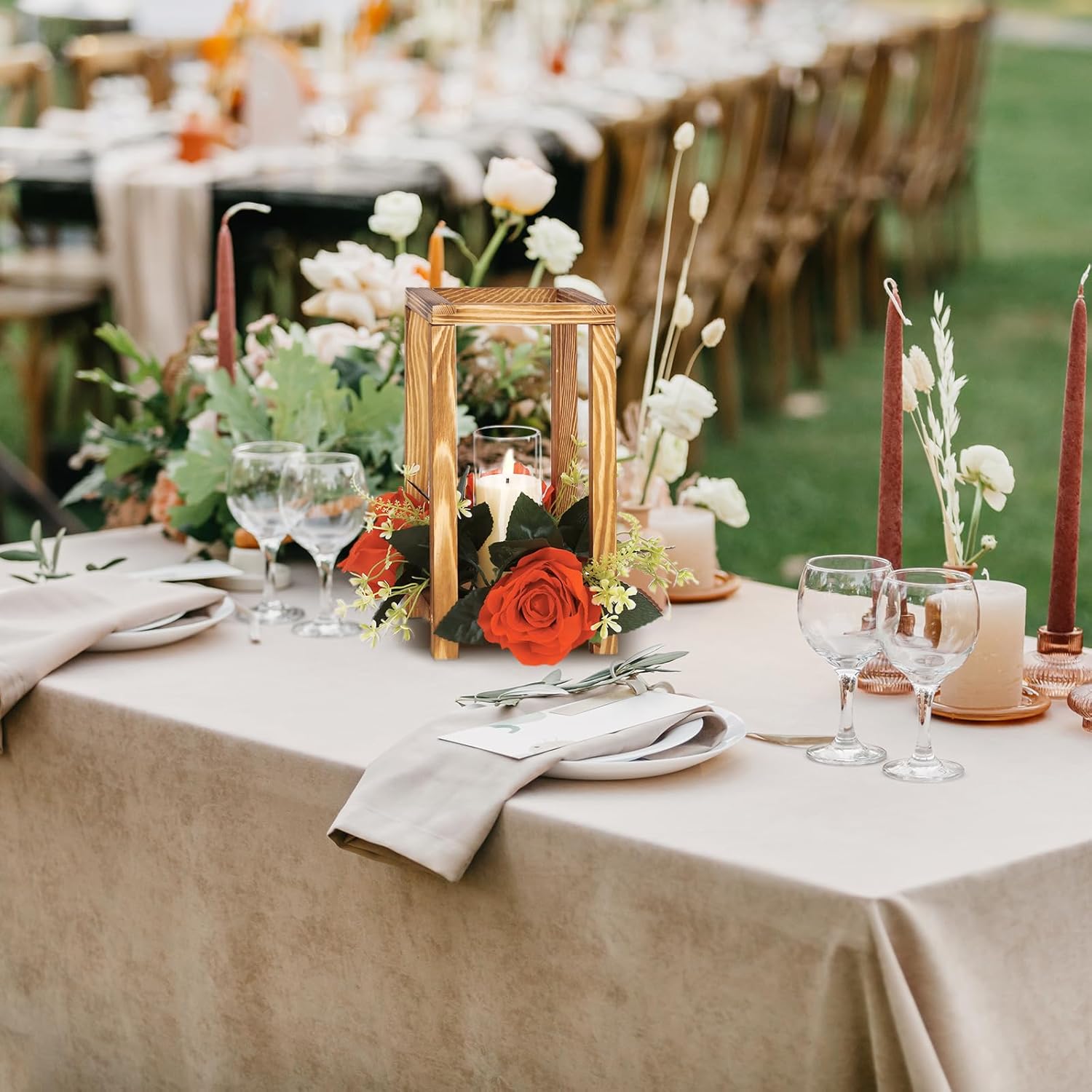 1 Piece Wooden Wedding Lantern - Centerpiece Stick review and price