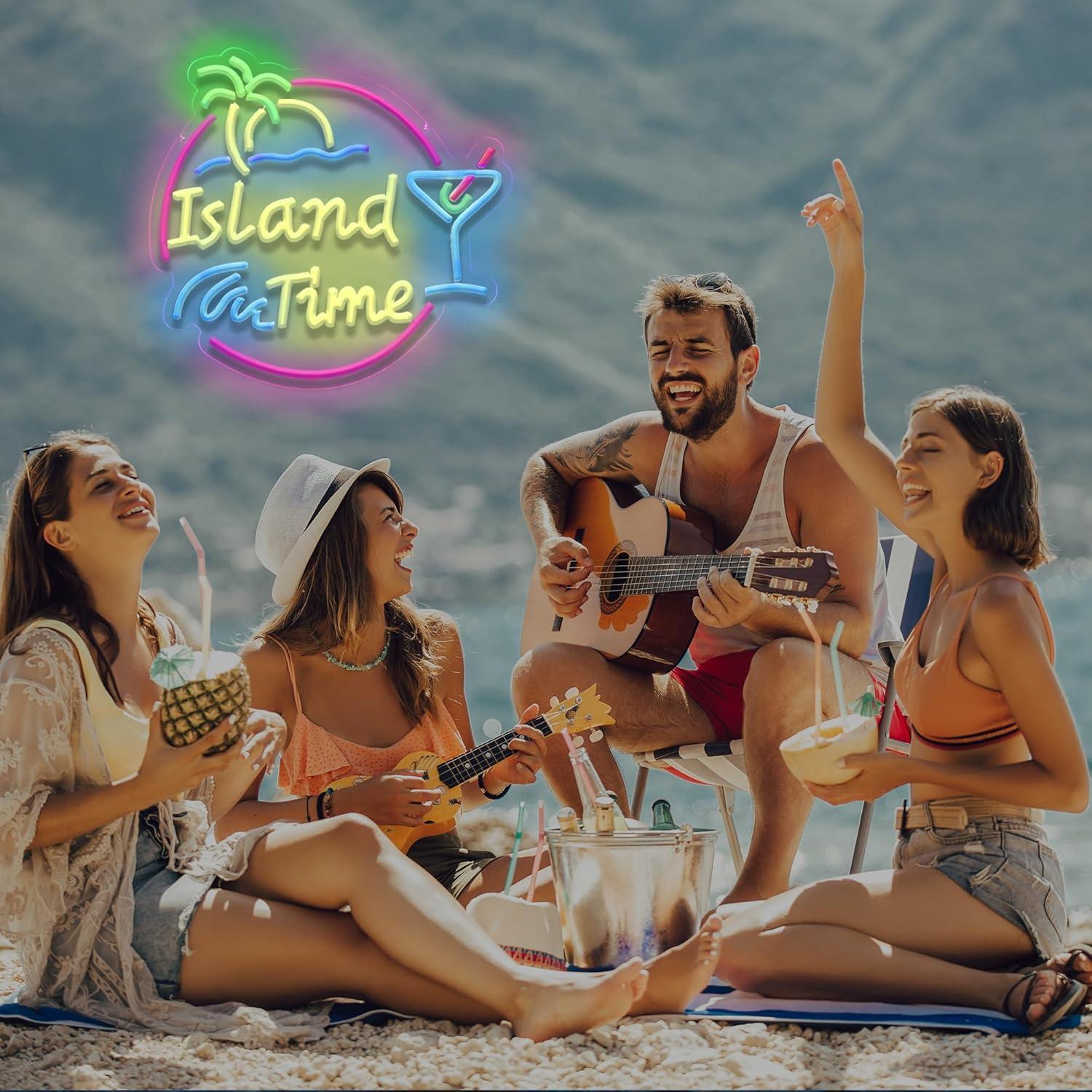 Island Time Neon Sign LED Ligh - Neon Sign Party review and price