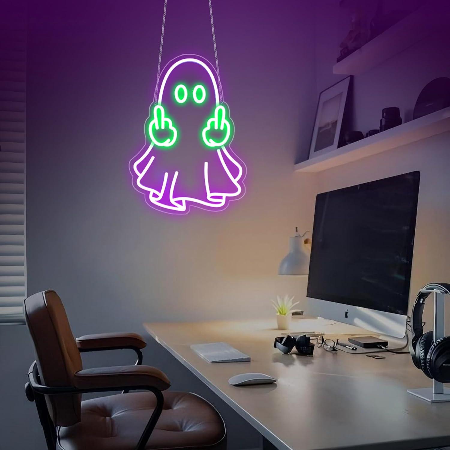 Ghost Neon Sign USB Powered LE - Neon Sign Party review and price