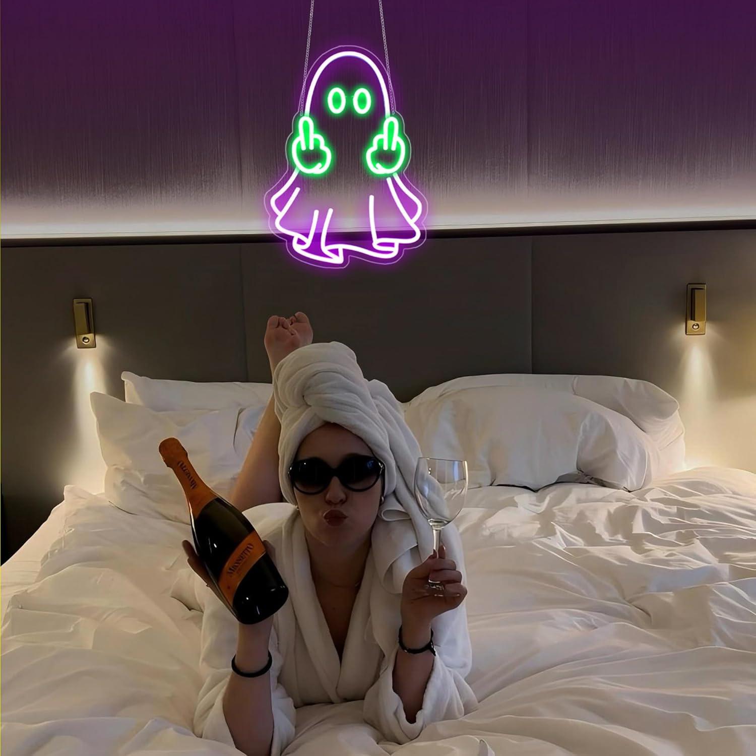 Ghost Neon Sign USB Powered LE - Neon Sign Party review and price