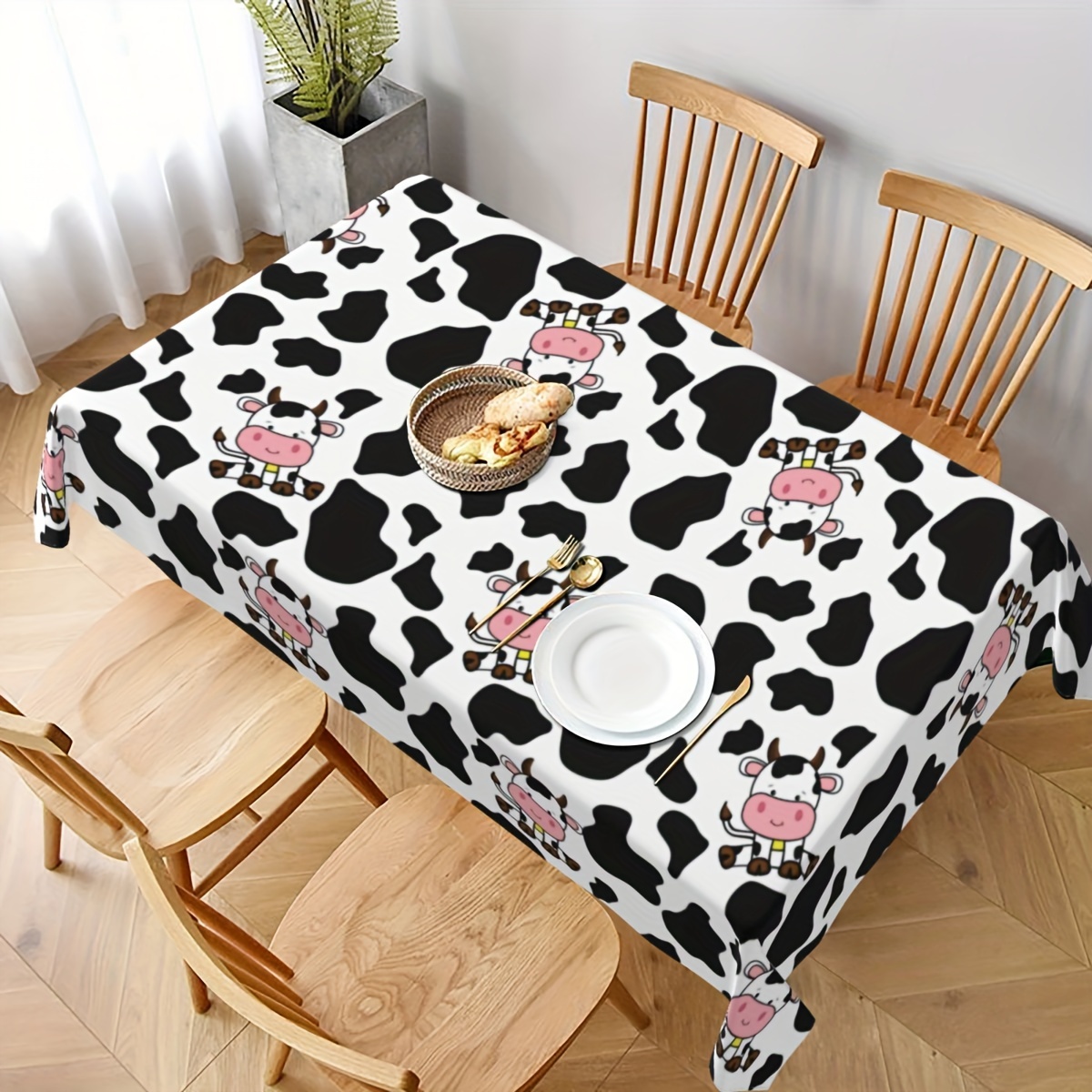 1pc Cow Farm Animal Theme Picn - Table Cloth Disposable review and price
