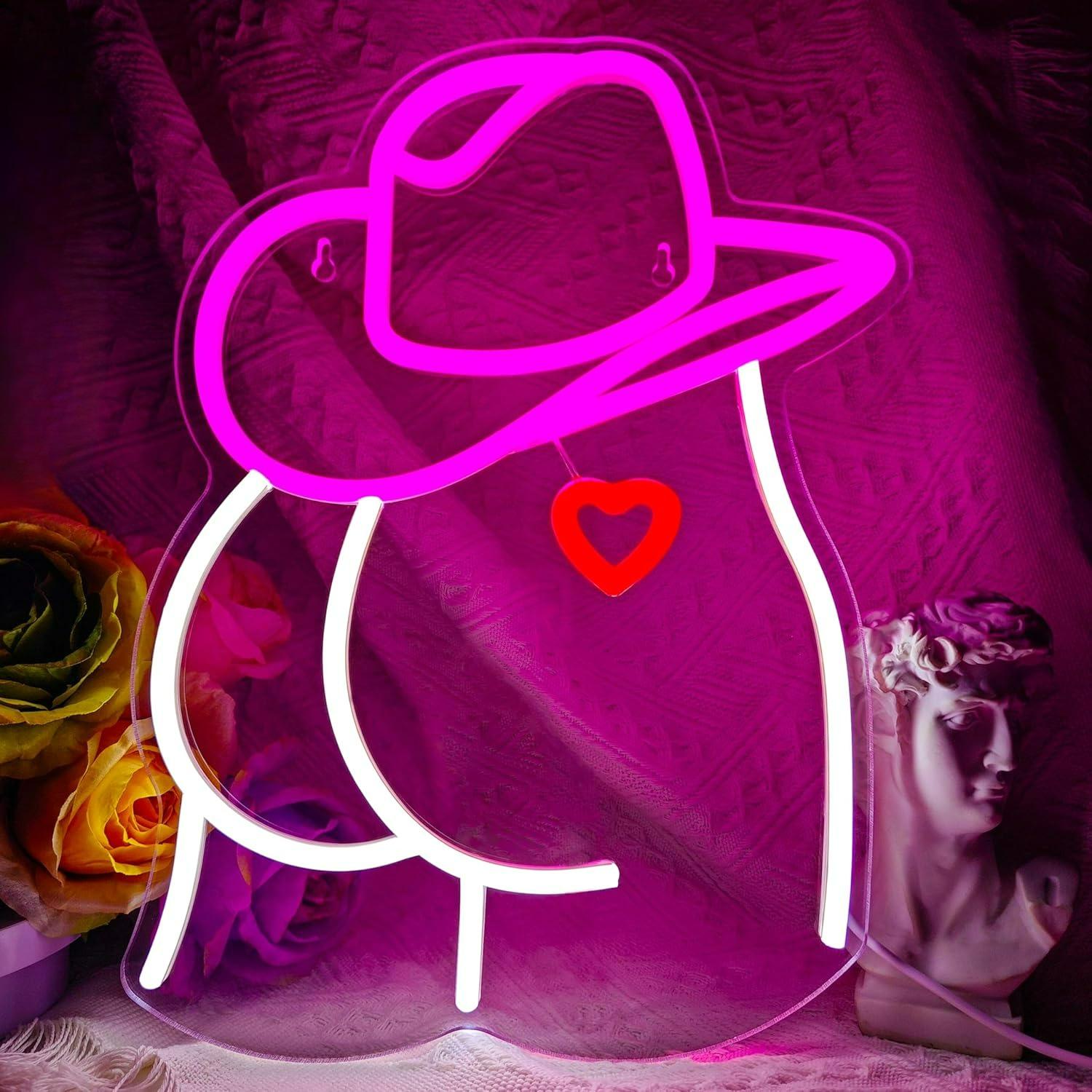 Cowgirl Neon Sign Dimmable LED - Neon Sign Party review and price