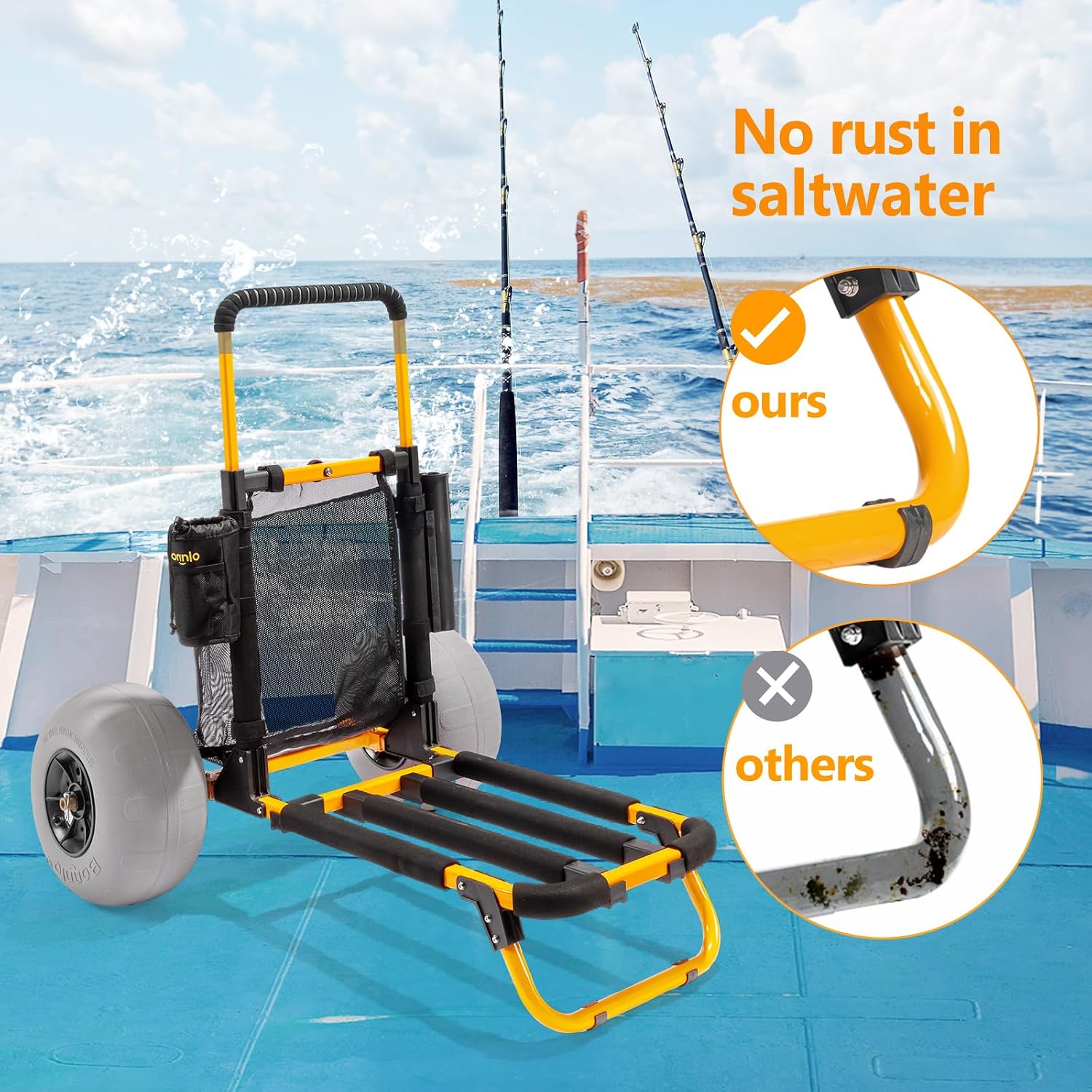 Bonnlo Beach Fishing Cart, Bea - Balloon Pump Hand review and price