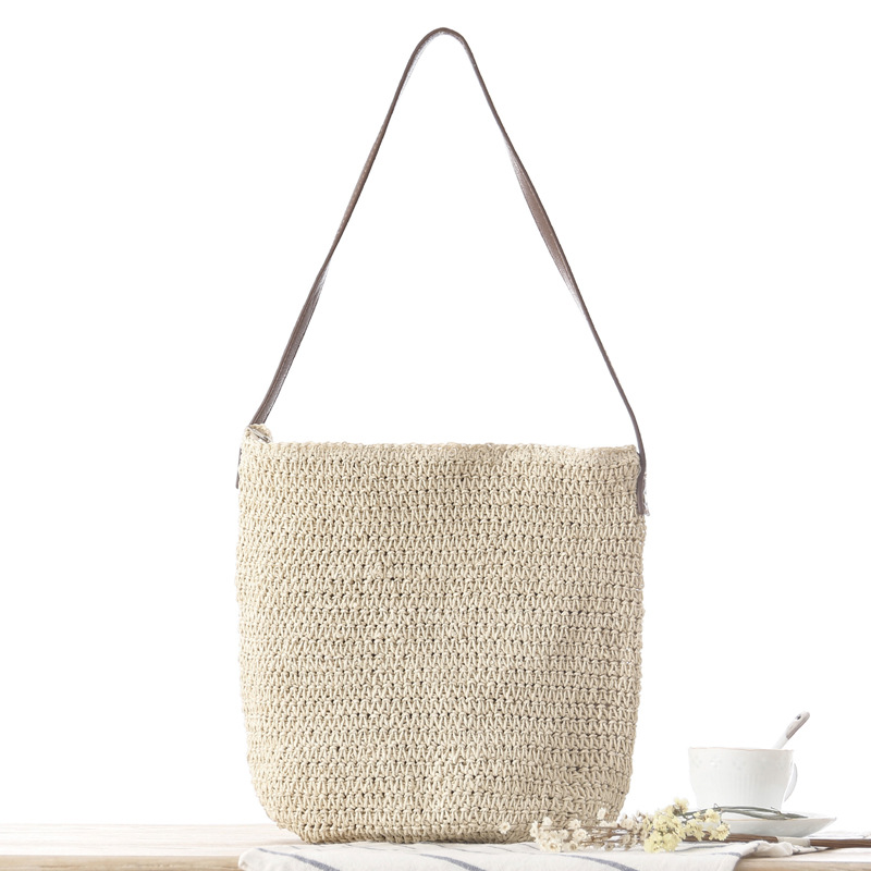 Straw Shoulder Woven Beach Sol - Paper Straw Color review and price