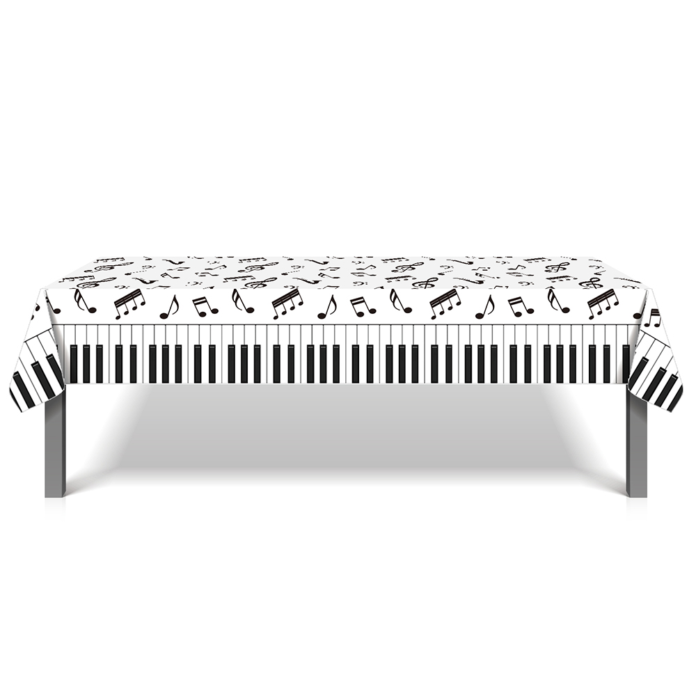 1pc Musical Note Tablecloth Di - Table Cloth Disposable review and price