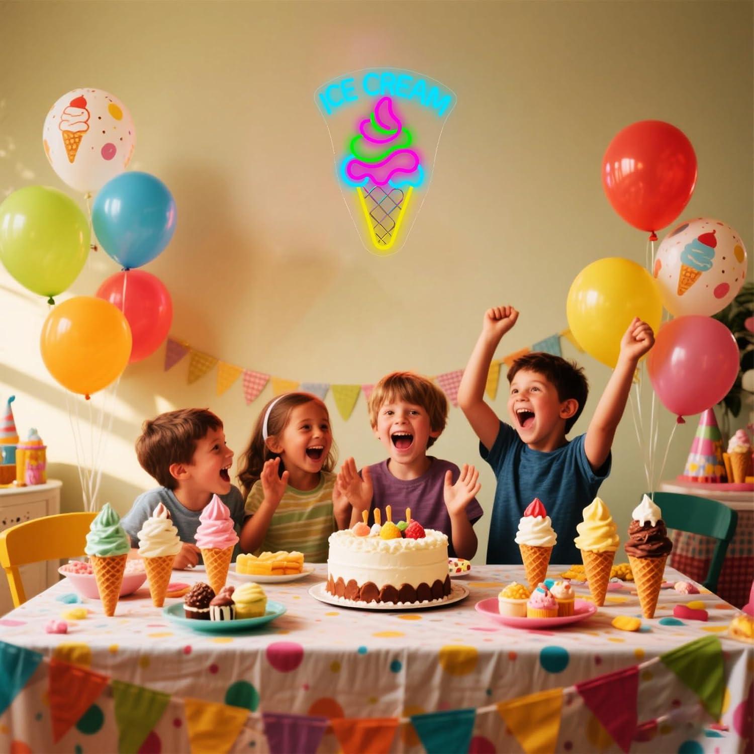 Ice Cream Neon Sign Dimmable D - Neon Sign Party review and price