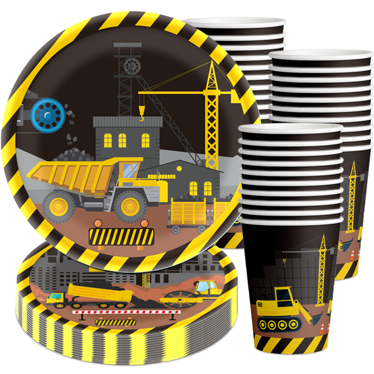 Excavator Themed Plates, Paper - Event Z review and price