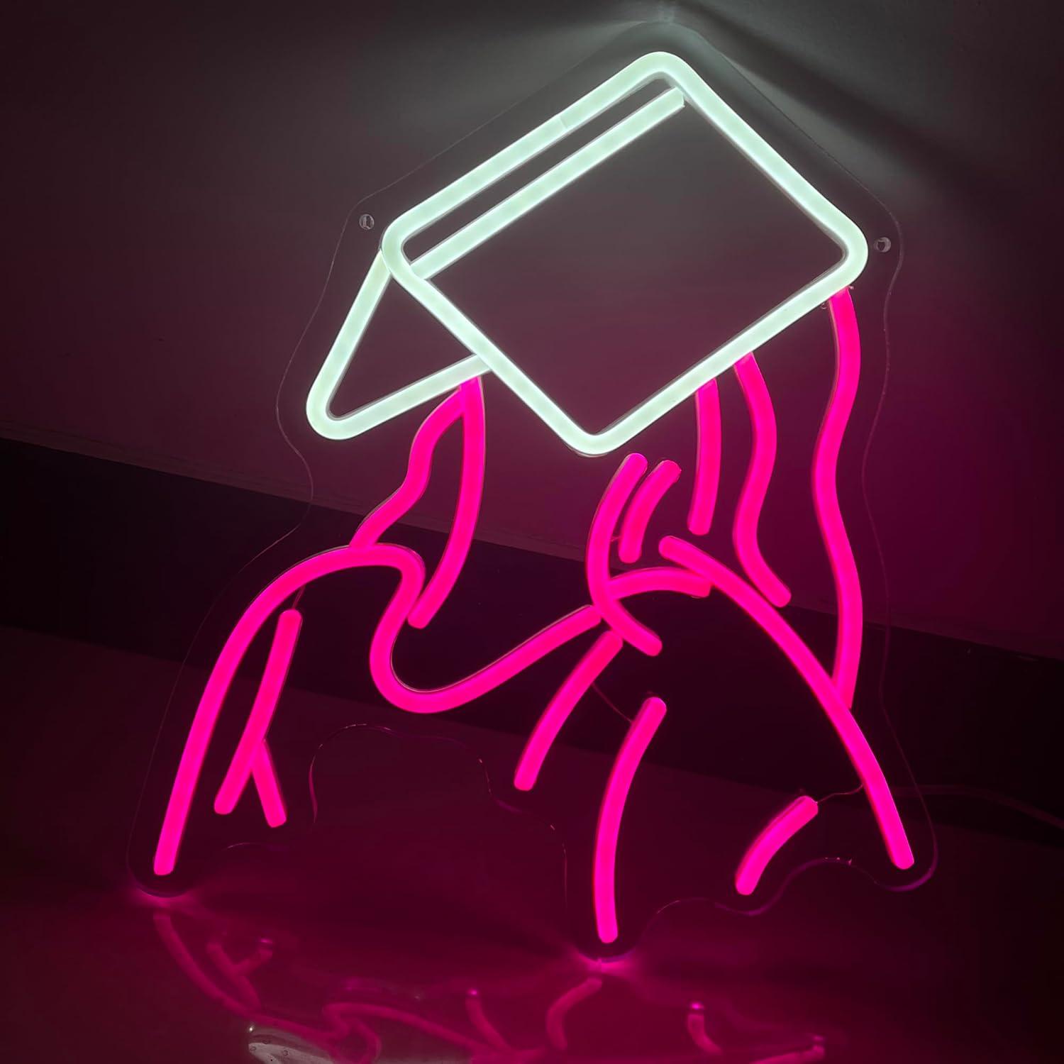 Reading Girl Neon Sign USB Dim - Neon Sign Party review and price