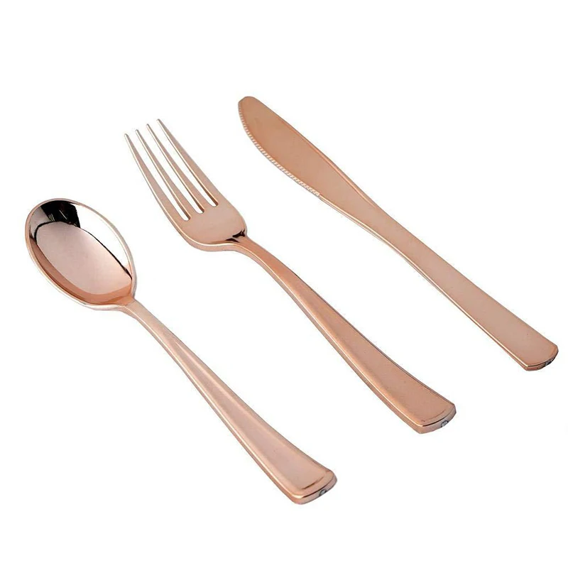 Rose Gold Party Tableware Kit  - Paper Straw Color review and price