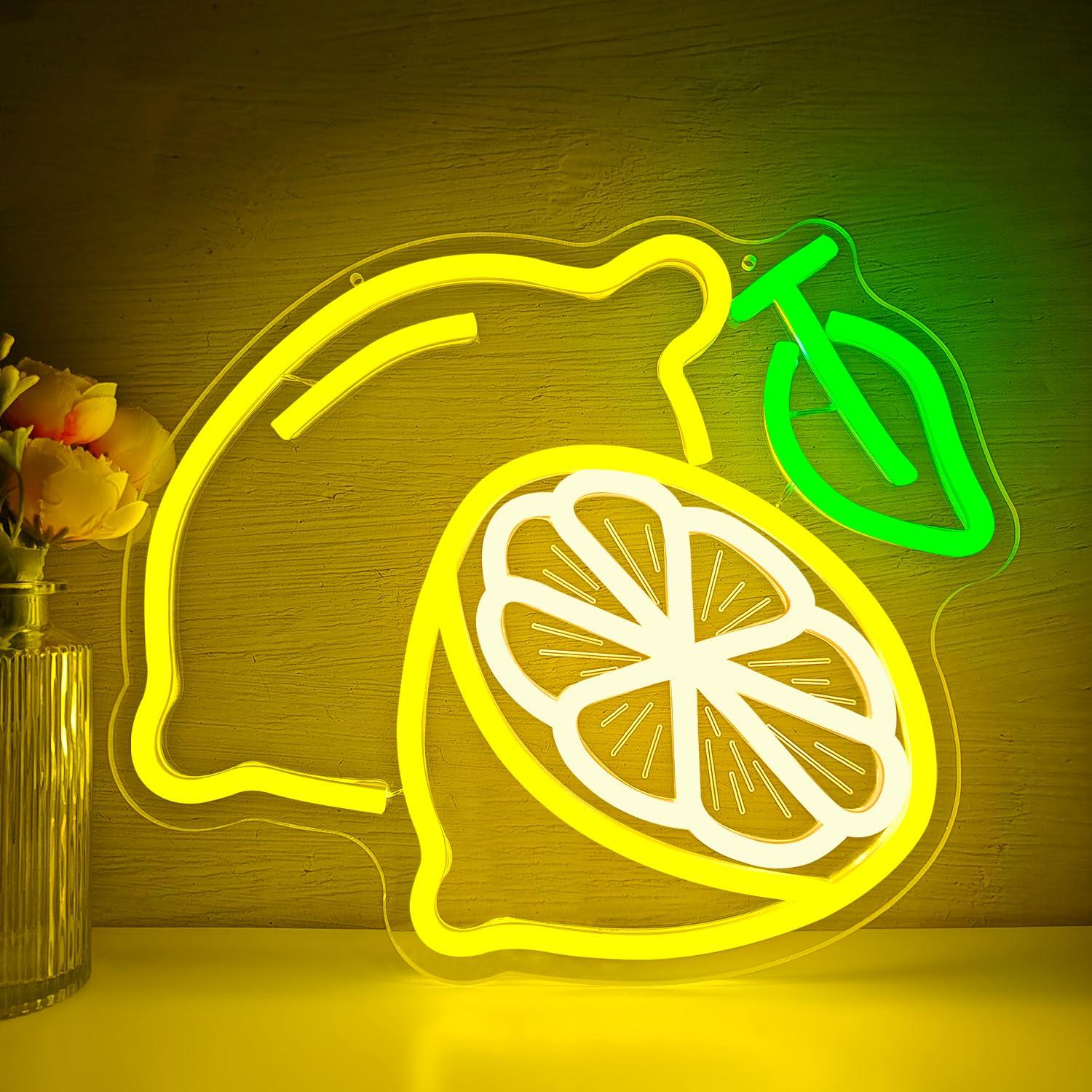 Lemon Neon Sign Dimmable LED L - Neon Sign Party review and price