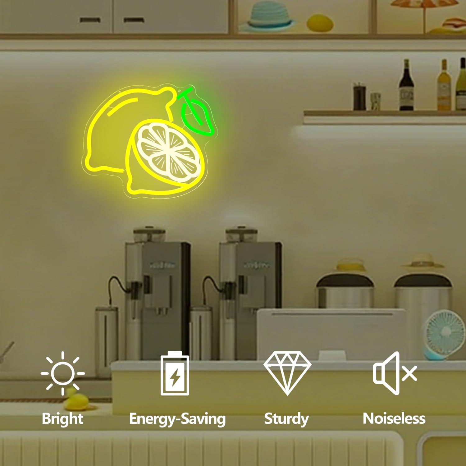 Lemon Neon Sign Dimmable LED L - Neon Sign Party review and price