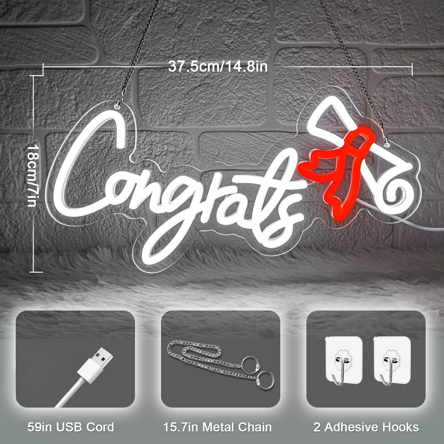 Congrats Graduation Neon Sign  - Neon Sign Party review and price