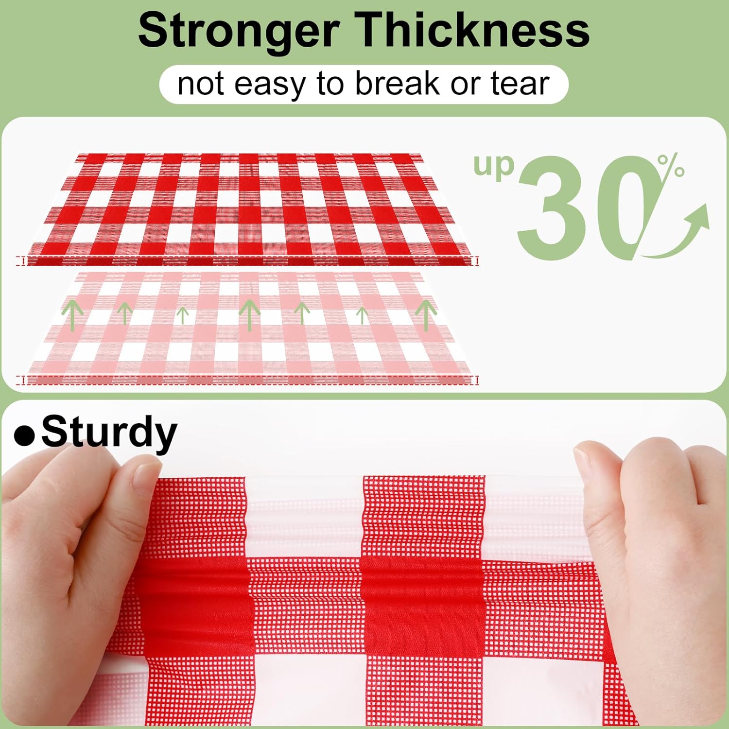 Rectangular Red White Checkere - Table Cloth Disposable review and price