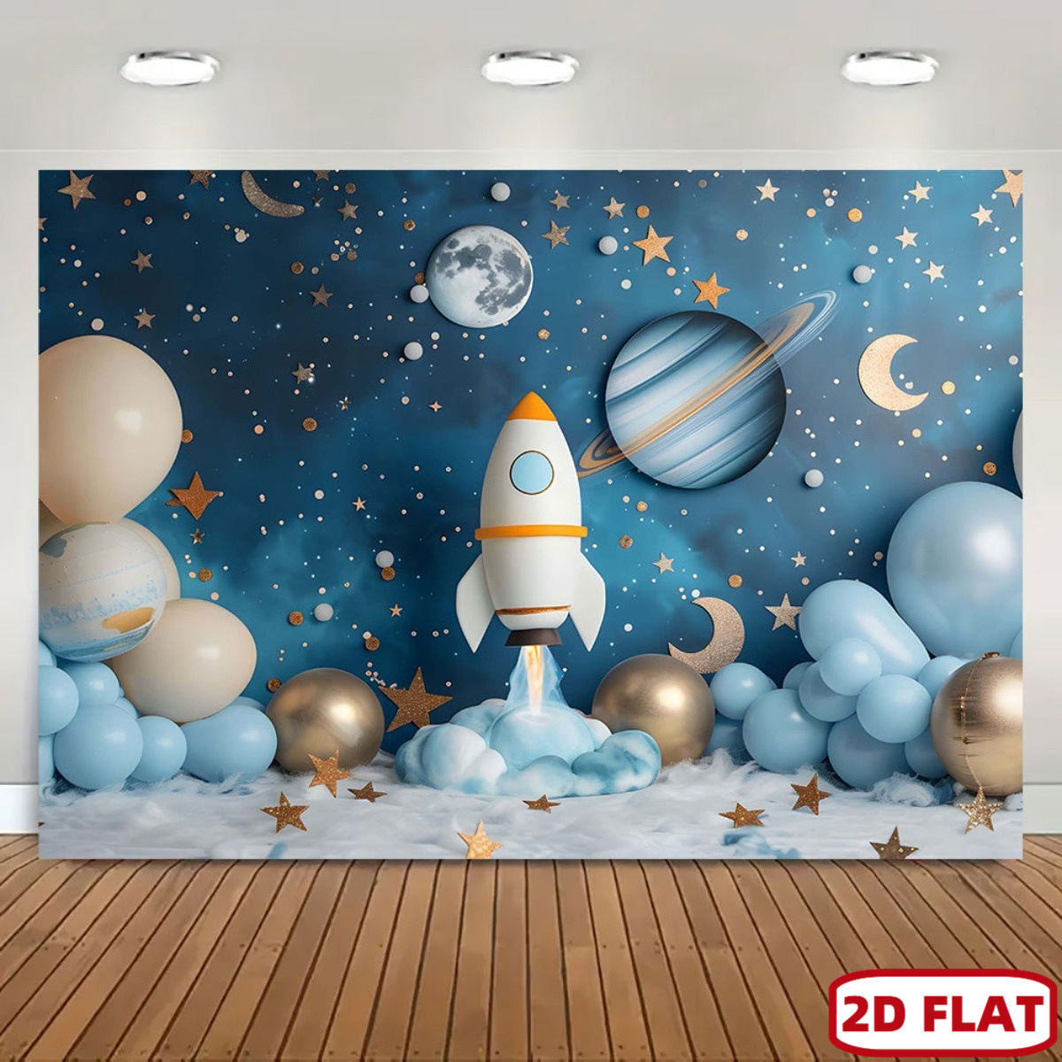 2D flat 1pc space theme party  - Event Launch Party review and price