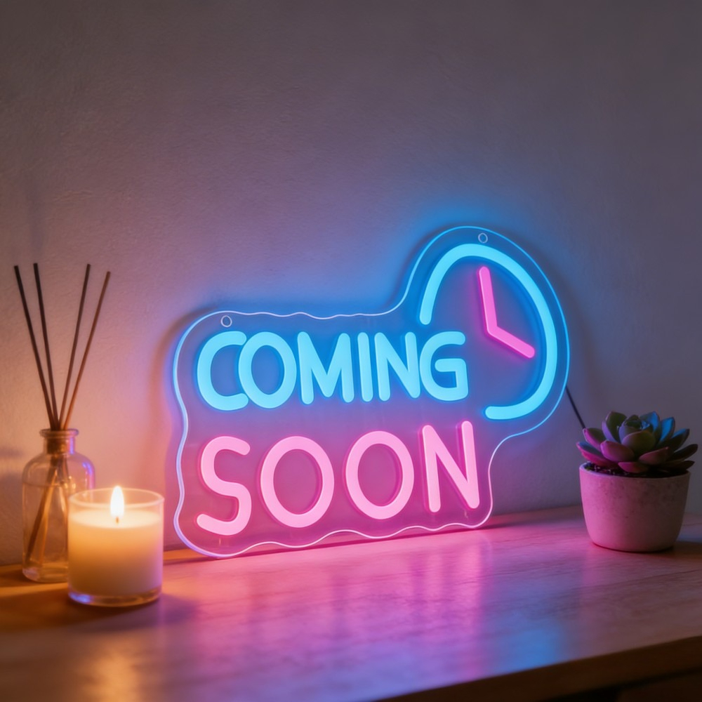 Coming Soon Neon Sign LED Ligh - Event Launch Party review and price