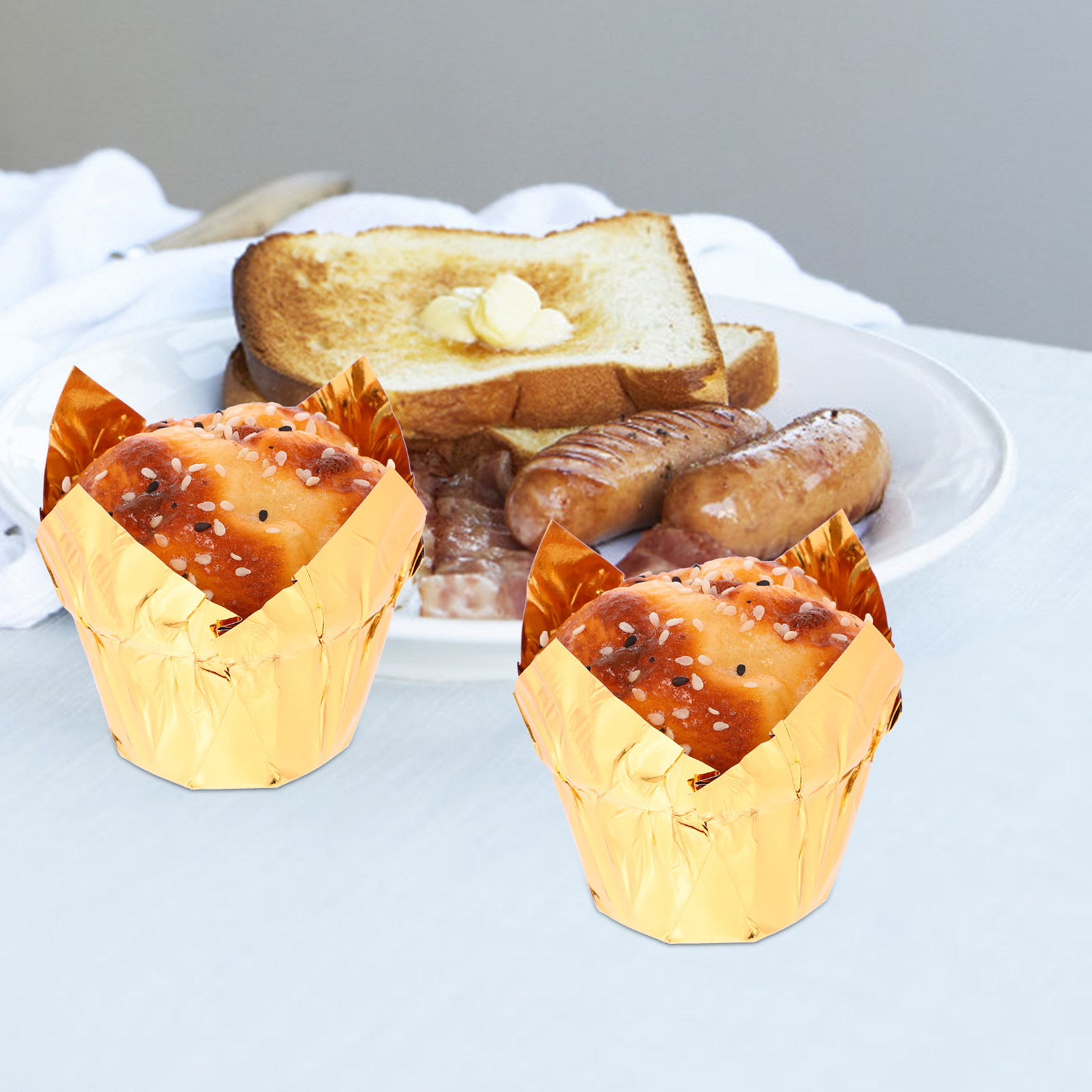 50Pcs Muffin Cup Heat-Resistan - Plastic Cup 50Pcs review and price