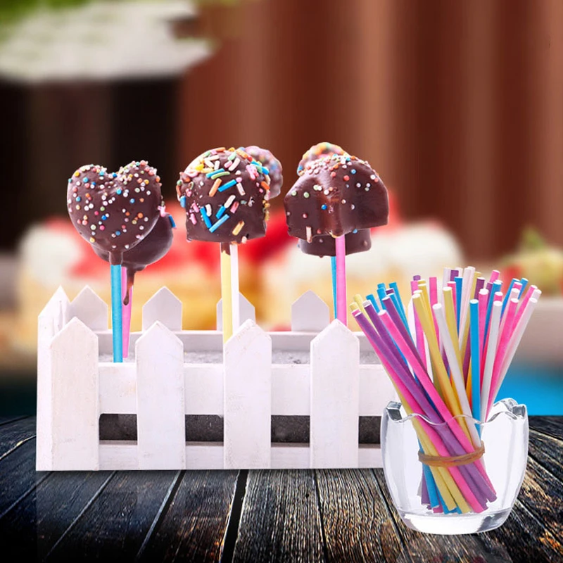 100Pcs/Lot Paper Lollipop Stic - Paper Straw Color review and price