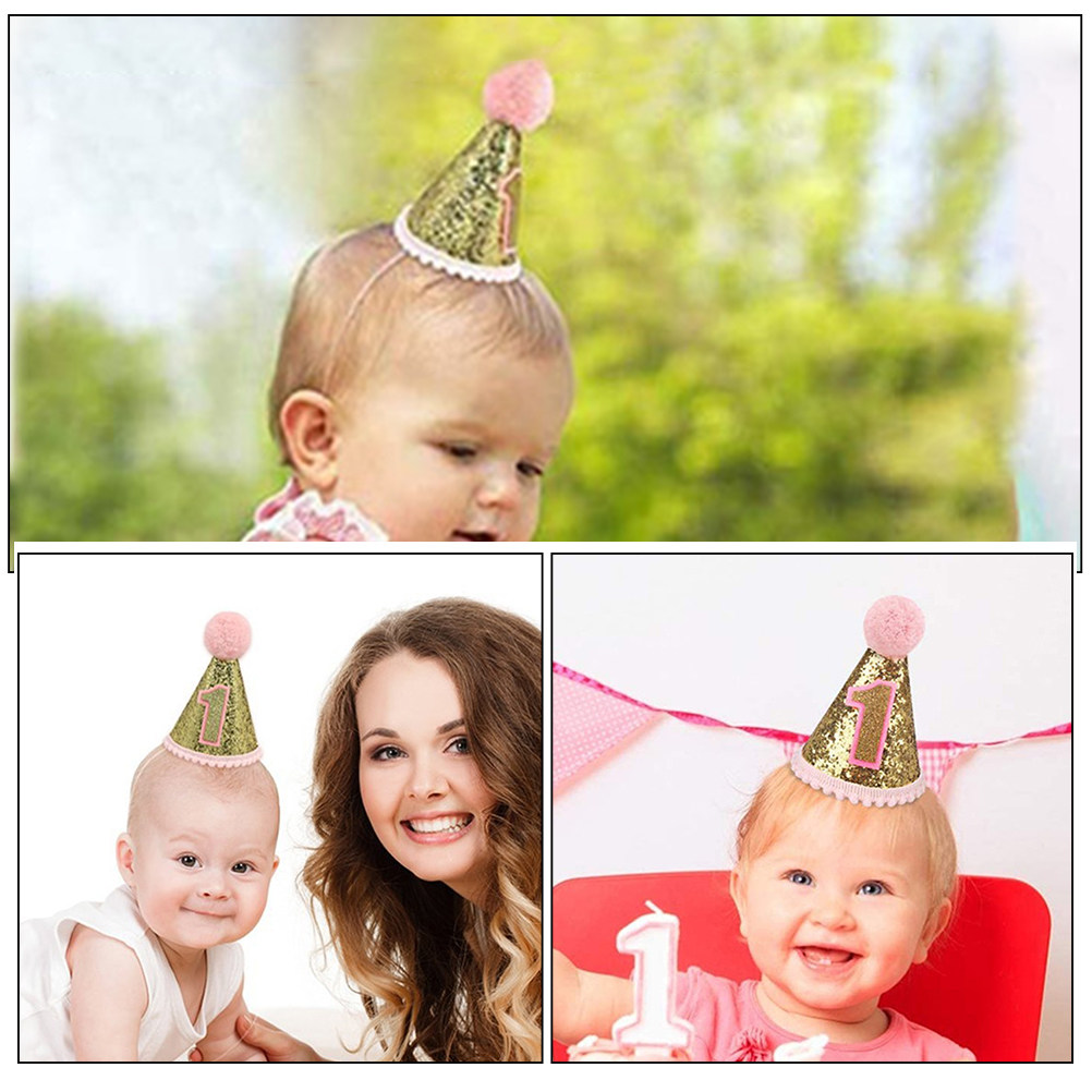 Pink Birthday Hat 1St Birthday - Party Hat Cone review and price