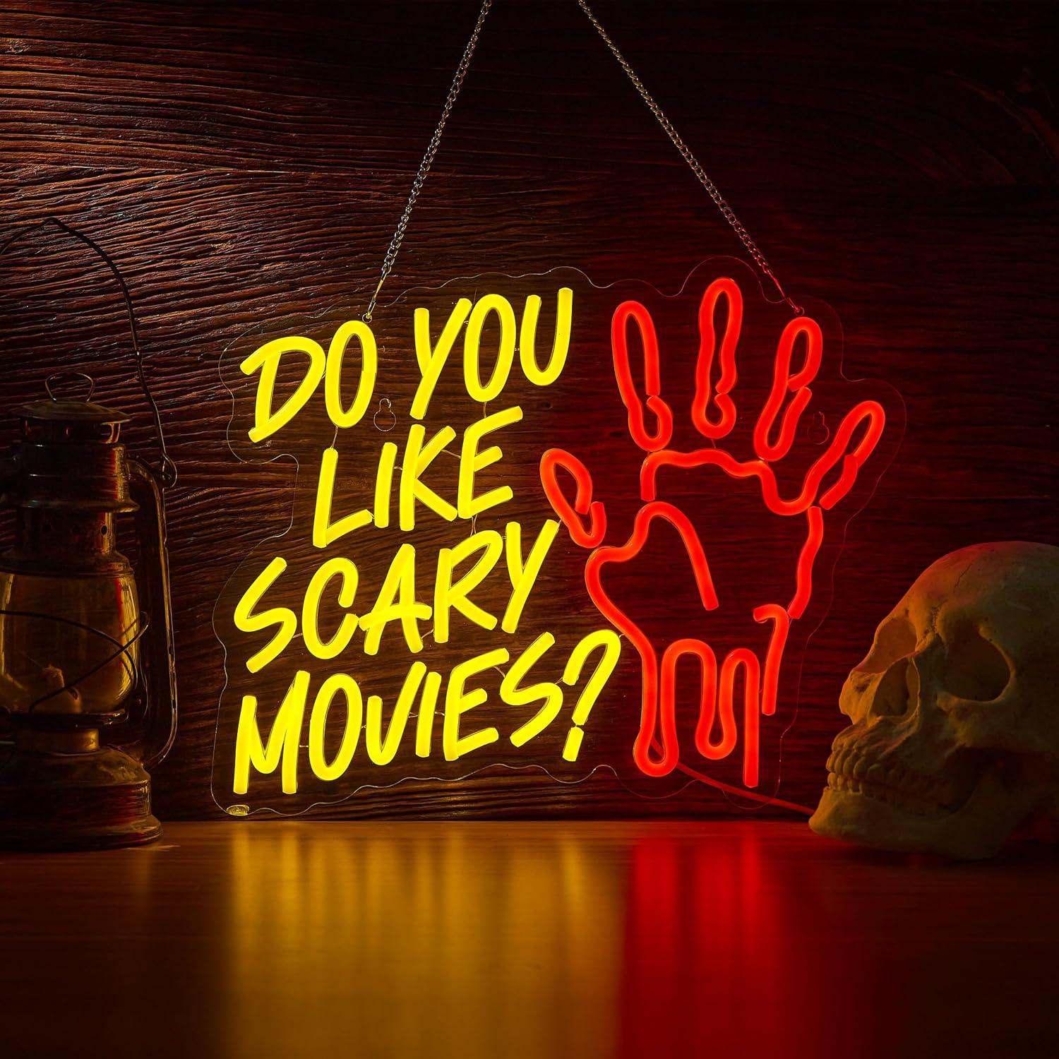 Do You Like Scary Movies Neon  - Neon Sign Party review and price