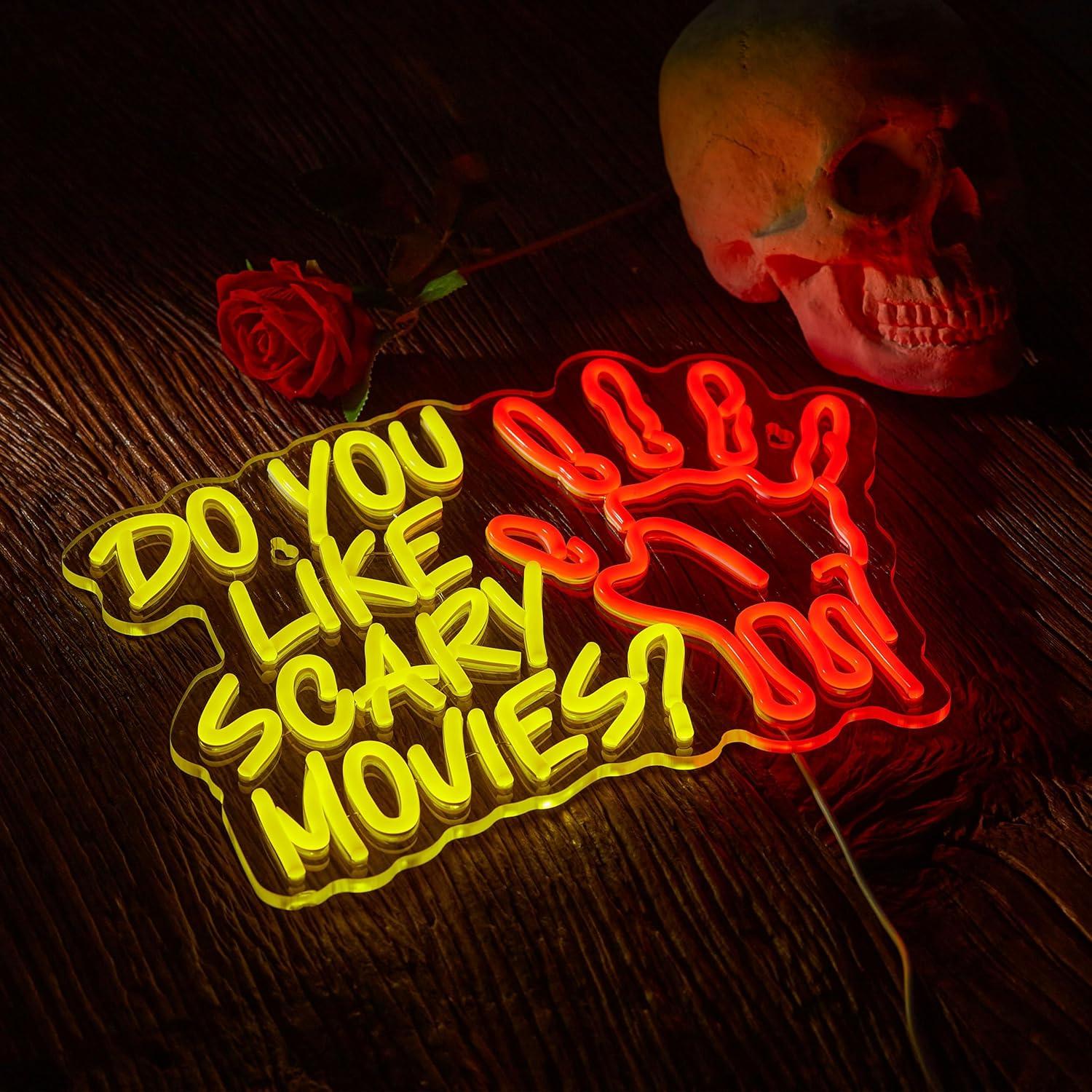 Do You Like Scary Movies Neon  - Neon Sign Party review and price