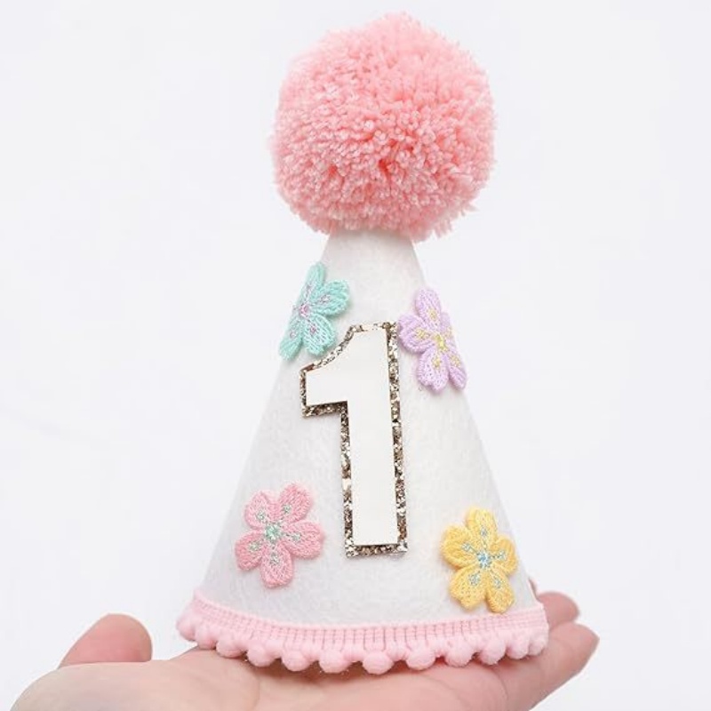 Colorful Flower 1st Half Birth - Party Hat Cone review and price