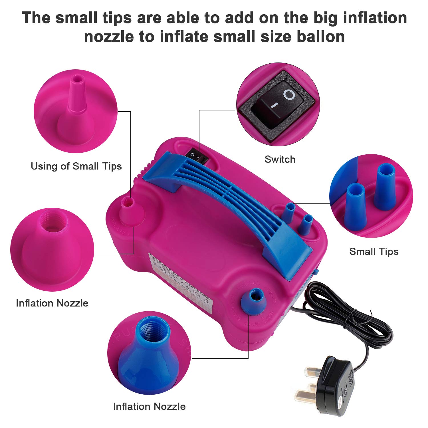 Portable Electric Balloon Blow - Balloon Pump Hand review and price